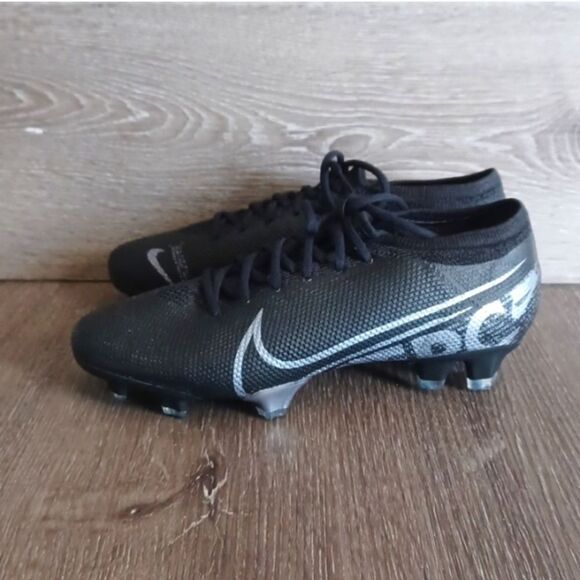 NEW Nike Mercurial Vapor 13 Pro FG Black Soccer Cleats AT7901-001 Men's Size 6.5 - Picture 4 of 12